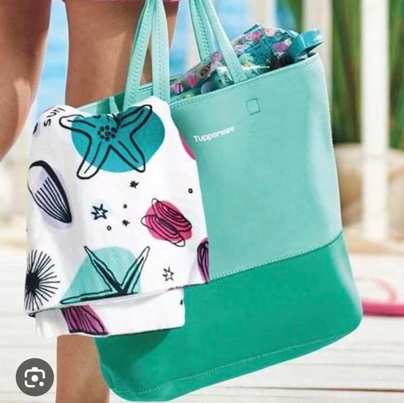 Tupperware Neoprene 14" Tote Bag ~ NEW! - Picture 2 of 3